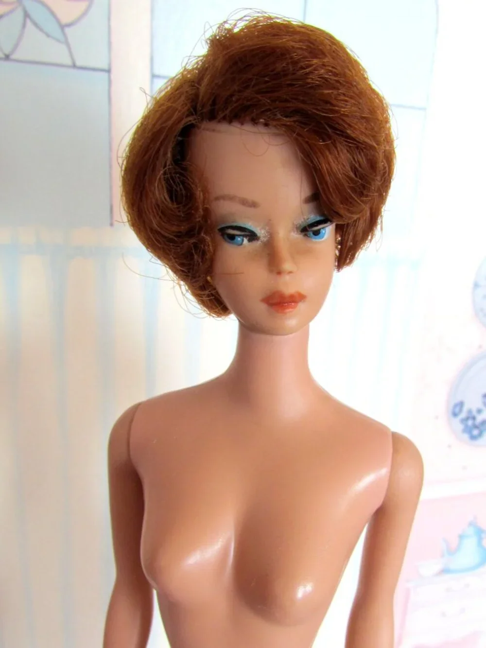VINTAGE 1961 TITIAN BUBBLE CUT BARBIE LOT, NO GREEN EAR LET'S DANCE, SENIOR PROM